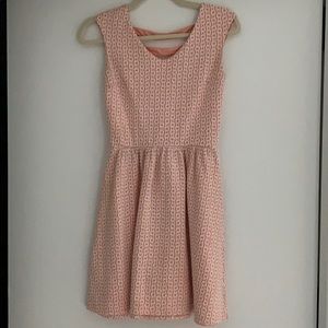 Textured print dress